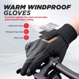 Winter Gloves Touchscreen Windproof Thermal Gloves Men Women Cycling Running Climbing Skiing Driving Gloves