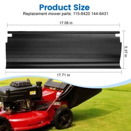 QCG 115-8420 144-6431 Trailing Shield Compatible with Toro 22" Walk Behind Lawn Mower/Recycler Lawn Mower 20330, 20330C, 20350, 20331, 20331C, 20339, 20339C, 20351, 20378, 20954, 20370