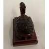 Red Feng Shui Dragon Turtle Tortoise Statue Figurine 2.75”H