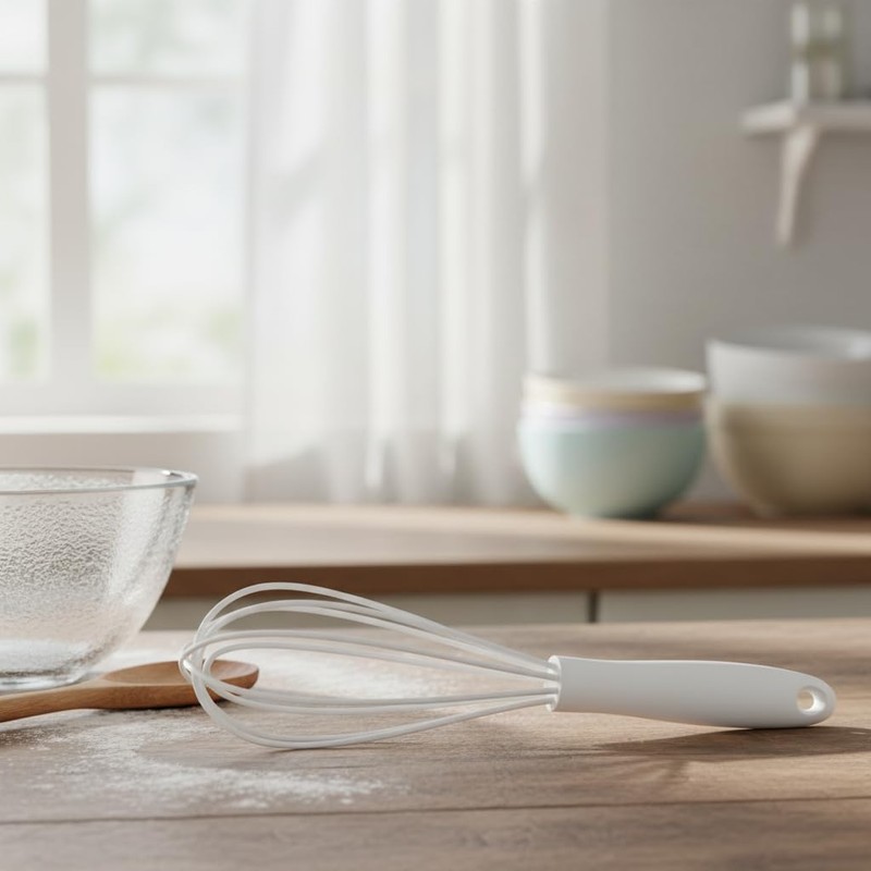 Mini Silicone Whisk Set - Egg Beater and Blender for