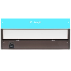 Westgate Under Cabinet Lighting - Linkable Adjustable Angle & Color Temperature Undercabinet Lights - Includes Built-in LED Driver 120V Plug/Hardwire Option (12" (5W))