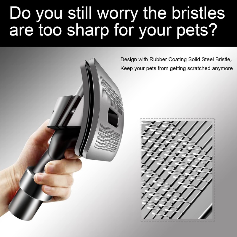 for Dyson Pet Groom Tool Kit, Vacuum-Assisted Dog Groomer &