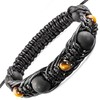 Wallystone Gems Shungite Bracelet with Tiger Eye Beads - Luxury