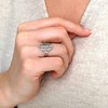 Silverly Women's .925 Sterling Silver Celtic Diamond Shaped Swirl Pattern