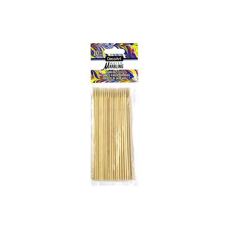 DecoArt Water Marbling Sticks 20/Pkg-