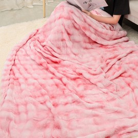 Newseego Blanket, Fluffy Blanket, Fluffy Blanket, Fashionable, Soft to the Touch, Microfiber, Thick, High Density, No Shedding, Cold Protection, Moisture Wicking, Anti-Static, Warm, For All Seasons