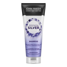 John Frieda Shimmering Silver Shampoo – Volume: 250 ml – Cleans and Nourishes Grey Hair – For Fresh, Radiant Shine