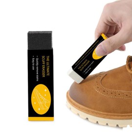 FOMIYES 2 gomas de borrar de gamuza nobuck para quitar en gamuza de nobuk, esponja de limpieza multifuncional, esponja limpiadora de espuma para cuero, ropa y zapatos, color negro y blanco