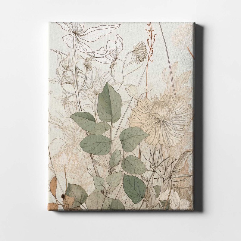 Spiffing Prints Whispering Botanicals No.6 – Delicate Botanical Print in