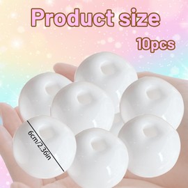 10 PCS Squishy Maker, Squishy Maker Kit, White Blank Squishy Ball Skins, DIY Squishy Making Kit for Stress Relief, Kids Craft, and Sensory Play, 6cm*6cm