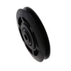 Pair of 95mm Universal Wearproof Black Bearing Pulley Wheel Cable
