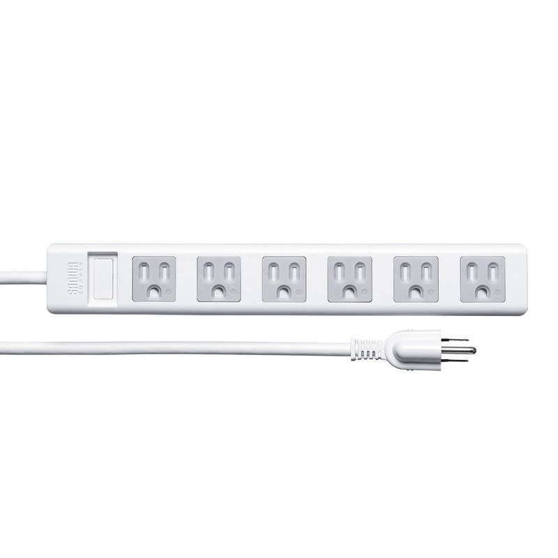 Sanwa Supply TAP-SH3625MG3P Shutter Tap (3P, 6, 8.2 ft (2.5