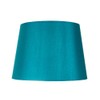 Traditionally Designed Medium 10" Lamp Shade in Teal Faux Silk