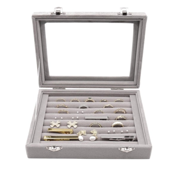Velvet Jewellery Box Jewellery Organiser, Ring Storage Box Jewellery Organiser