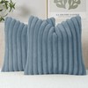 Faux Fur Throw Pillow Covers – Set of 2 Plush