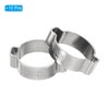 PATIKIL 10 Pack 20-23mm Double Ear Hose Clamp, 304 Stainless