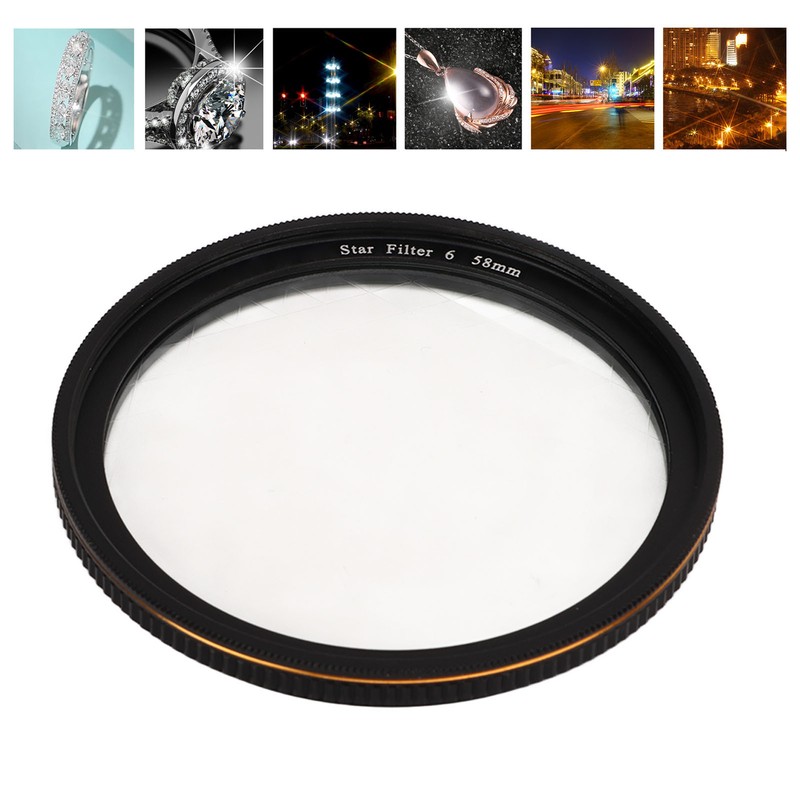 Star Filter 6 Line High Definition Coating Adjustable Cross Screen