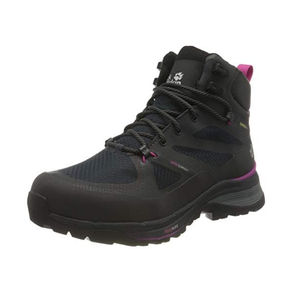 Jack Wolfskin Women's Force Striker Texapore Mid W Hiking Boot, Phantom/Pink, 9