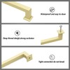 ROMATEE 10 Pack 3.75 Inch(96mm) Brushed Brass Cabinet Pull Brushed