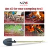 Near Zero Titanium Survival Shovel, Compact Ultralight Collapsible Camping &
