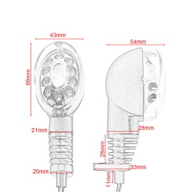 OSBUN Turn Signal Light Indicator Blinker For KAWASAKI NINJA 250R KLX 250 Vulcan S 650