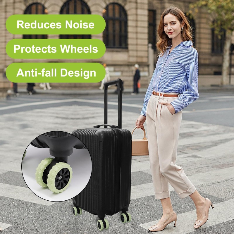 Hesdtcet Luggage Wheel Protectors Covers Suitcase Wheel Protectors Luggage Compartment