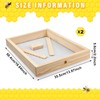 Menkxi 2 Pcs Bee Hive Candy Board Assembled Candy Board