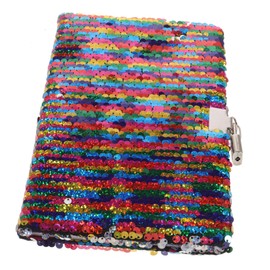 GRIRIW Mermaid Sequins Notebook Reversible Sequin Diary for School Office Multicolor Glitter Notepad Creative Writing Stationery for Boys and Girls Friends Birthdays