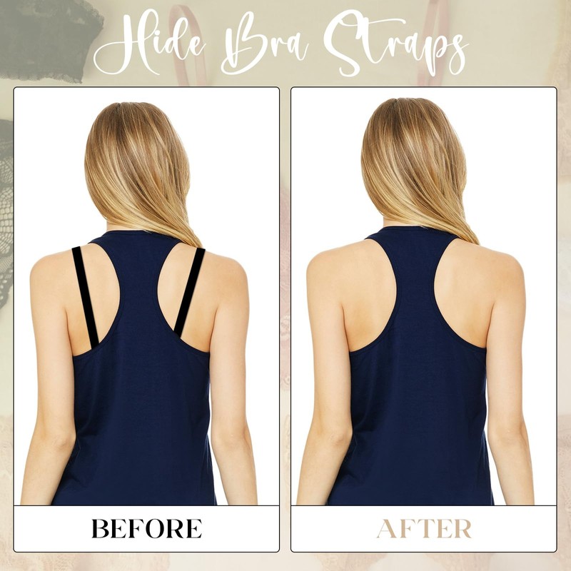 12PCS Bra Strap Holder Clips for Racerback, Bra Strap Clips
