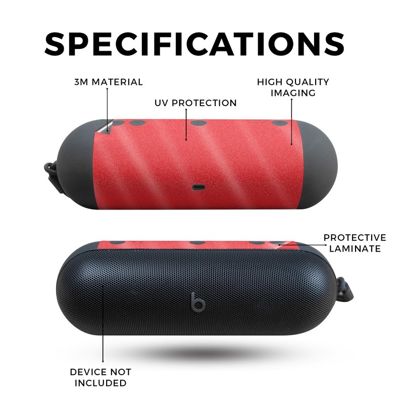 Glossy Glitter Speaker Skin Compatible with Beats Pill (2024) -
