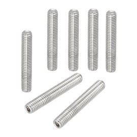 PATIKIL 10 Pcs Hex Socket Grub Screw, M3x18mm Flat Point Grub Bolt 304 Stainless Steel Head Socket Set Screws for Door Handles Light Fixture Repair