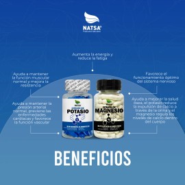 Pack Citratos, Citrato de Magnesio y Citrato de Potasio 100 cpsulas cu, DUO Dinamico, Duerme Mejor, Despierta Con  Energa, Ayuda Huesos,...           