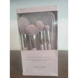 SEPHORA COLLECTION Skin Perfecting 5 Pc Brushes w/Collagen Damaged Stained Box