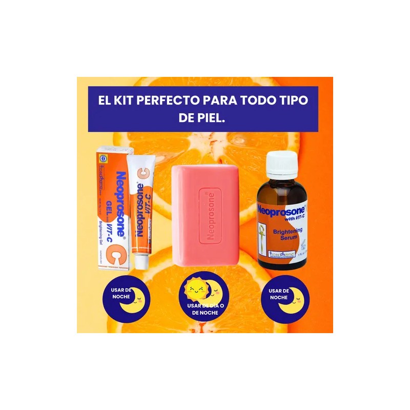 NEOPROSONE Express Kit Sérum + Crema + Limpiador Antimanchas Blanqueador