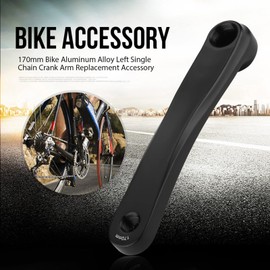 Ejoyous Bicycle Crank Left, 170 mm Bicycle Crank Arm Aluminium Alloy Bicycle Pedal Crank Replacement Crankset Crankset Crank Accessories for Road Bike