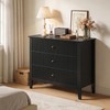 RoyalCraft 32" Large Nightstand, Fluted Painted Bedside Table with 3