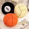 Ueiwffzo Ball Cushion Round 35 cm Plush Cushion Soft Basketball