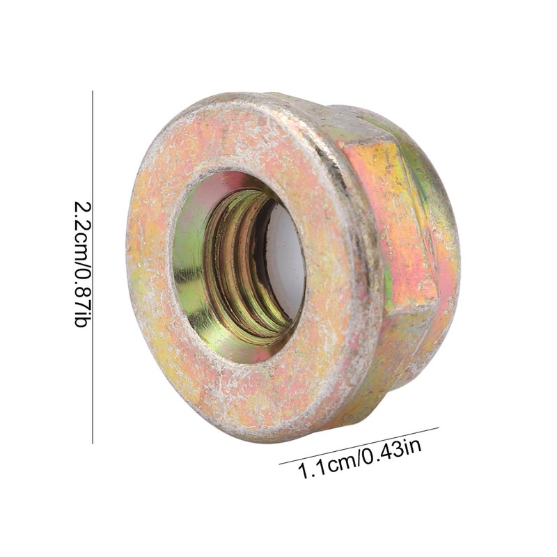 M10 Flange Nut, Metal Universal Left Hand Thread Blade Nut
