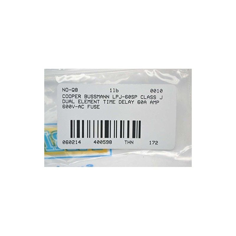 Nueva Clase Cooper Bussmann lpj-60sp J Dual Element 60 A