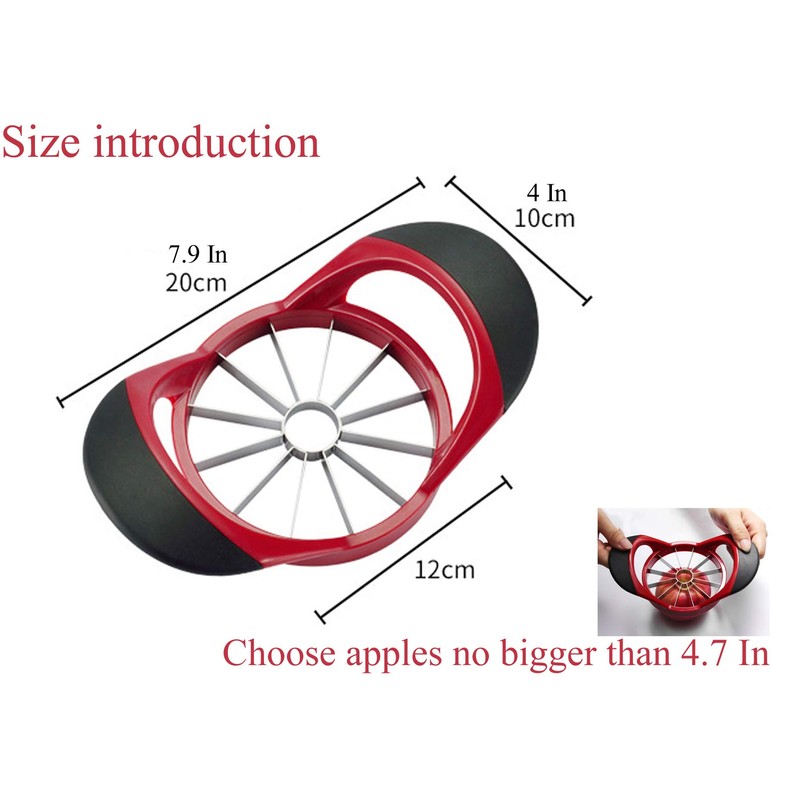 Apple Slicer, Sturdy and Sharp, Easy Grip Apple Corer Slicer,