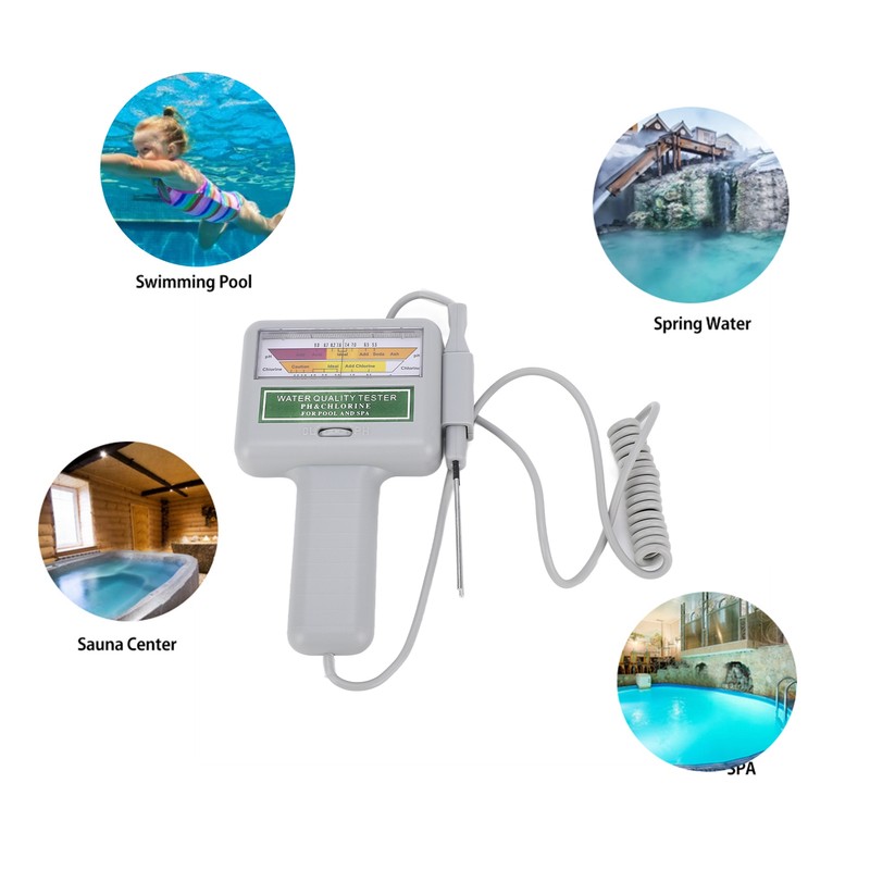 Portable PH Tester Chlorine Meter Swimming Pool Spa Water Quality