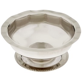 Winco SD-5 Paneled Sherbet Dish, 5-Ounce, Stainless Steel, Medium