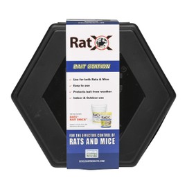 RatX EcoClear Products 620301-3D, Rodent Station, Plastic, Small Size Suitable for Mice Weatherproof Rat/Mouse Bait Box, Multi