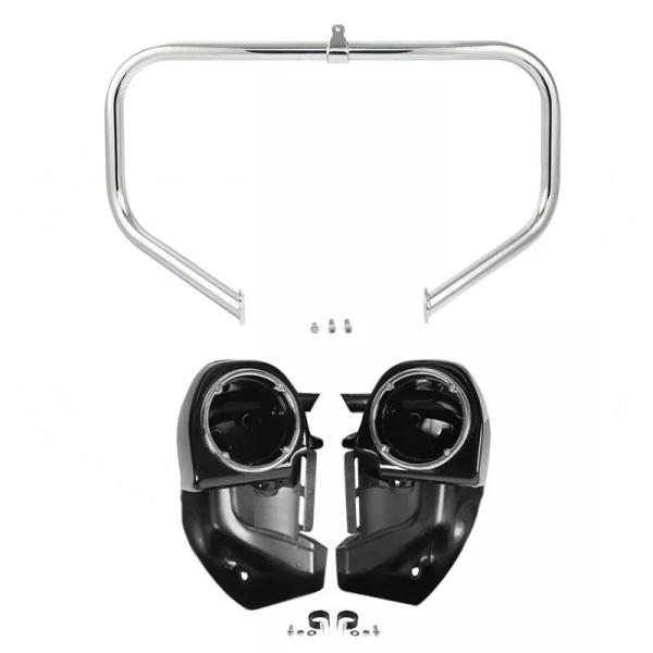 TCMT Lower Vented Fairings Speaker Pods Crash Bar Fit For