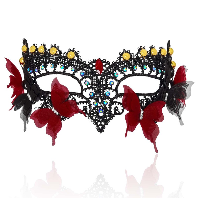 Maeaccx Masquerade Mask for Women Lace Butterfly