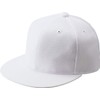Zett BH181T Baseball Rokpo Flat Brim Cap, White (1100)