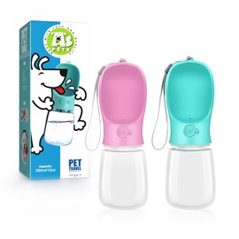 AS Pets Portable Dog Water Bottle, Pet Water Dispenser, Pets Water Bottle Suitable for Walking Drinking, Antibacterial Leak Proof Dog Travel Drink Bowl, Pet Outdoor Cup Dog Gift