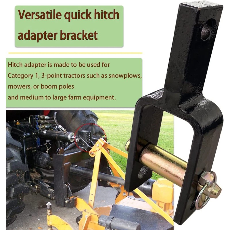 Versatile Quick Hitch Adapter with Adapter Sleeve for Category 1