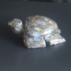 2'' Hand Carved Gemstone Crystal sea Turtle Figurine Animal Carving