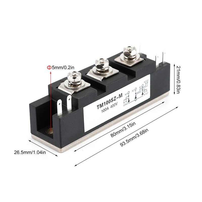 Rectifier Diode Thyristor Module 100A TM100SZ M Silicon Controlled Rectifier